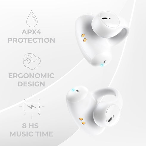 Aimzone Clip-on Wireless Earbuds, Open Ear Wireless Headphones, Earbud & in-Ear Headphones, Wireless Sport Ear Buds, BT 5.3, Clip-on Earphones, iO...