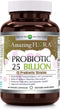 Amazing Flora Probiotic 13 Best Probiotics Strains | 25 Billion | 60 Veggie Capsules Supplement | Non-GMO | Gluten Free | Suitable for Vegetarians...