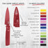 Kuhn Rikon COLORI Non-Stick Straight Paring Knife with Safety Sheath, 4 inch/10.16 cm Blade, Tangerine...