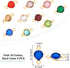 UNICRAFTALE 40pcs 10 Colors 1.5mm Hole 304 Stainless Steel Rhinestone Links Connectors Flat Round Birthstone Links Charm Glass Connector Charms Dr...