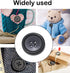 AKOAK 50 Pcs/Set 20mm DIY Button Colorful Candy Color Four-Eye Children's Clothing Buckle Work Clothes Button (Black)...