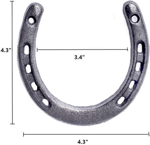 GGTYHAO Cast Iron Horseshoe?for Good Lucky, Durable Cast Iron Medium Horseshoe 5 Holes On Each Side for Wall Hung...