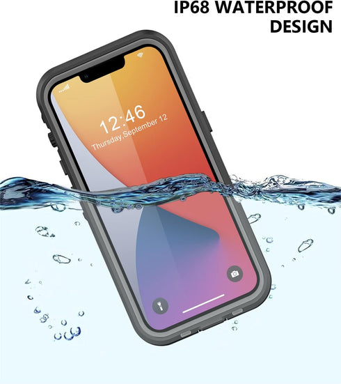 for iPhone 11 Waterproof Case with Built-in Screen Protector, Shockproof Dustproof Full Body Protective IP68 Waterproof Phone Case for iPhone 11 6...