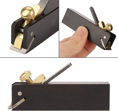 Mini Wood Planer, Ebony Woodworking Hand Plane, Mini DIY Cable Line Woodworking Plane Carpenter Wood Cutting Tool...