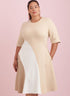 Simplicity Women's Fitted Color Block Dress Sewing Pattern Packet, Design Code S9887, Sizes 20W-22W-24W-26W-28W...