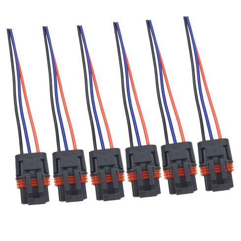 DSkoiph 6 Pack Pulse Power Bus Bar Harness Plug Connector Pigtail Compatible with Polaris 2018-2024 Ranger XP 1000 / RZR/Pro RS1...