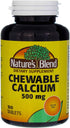 Nature's Blend Calcium Chewable Bavarian Cream 500 mg 100 Tabs...