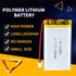 3.7V 1300mAh 603465 Lipo Battery Rechargeable Lithium Polymer ion Battery Pack with JST Connector...