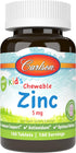 Carlson - Kid's Chewable Zinc, 5 mg, Health Support, Natural Mixed Berry Flavor, 160 Tablets...