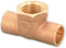 Everflow Supplies CCFT0034-NL C X C X F Cast Brass Tee Fitting with Solder Cups and Female Threaded Branch, 3/4"...