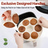 Silicone Muffin Pan for Air Fryer Oven Instant Pot, Nonstick 7 Cups Easy To Handle BPA Free for Baking Egg Bites Muffin Tart Cupcake Mini Quiche 1...