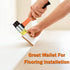 Rubber Mallet Hammer Double Faced Soft Mallet 40mm Diameter with 10.4" Soft Fiberglass Handle for Construction Home Renovation Flooring Installati...