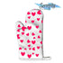 Cute Adorable Gnome Decorative Kitchen Oven Mitt Hot Plate Pot Holder Set | Valentines Day Hearts Decorations | Love Kisses And Valentine Wishes |...
