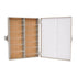 Heathrow Scientific HS15994F 100-Place Cork Lined Slide Box with Nickel Clasp, 208 x 175 x 34 mm, ABS, Cork, Gray...