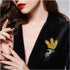 Yellow Wheat Brooch Gold Wheat Diamond Brooch Set Lapel Jacket Brooch Women Suit Lapel Brooch...