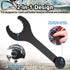 Bicycle Wrench Bottom Bracket Spanner Carbon Steel Install Removal Spanner Wrench Black Bicycle Axle Wrench Tool for Shimano Hollowtech 2?22CM Len...