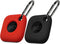 Geiomoo Silicone Case for Tile Mate 2024, Tile Mate 2022, Soft Scratch Resistant Cover with Carabiner (2 Pack Black+Red)...
