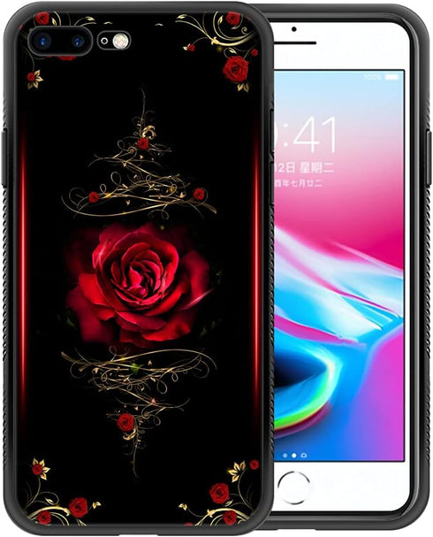 Compatible with iPhone SE 2022 Case,Pattern Design Hard PC Back Cover Non-Slip Soft TPU Protective Case for iPhone SE 2022 for Women 4.7inch-A0-Sp...