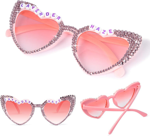 YOGFIT Singer Sunglasses for Fans Heart Sunglasses for Women Heart Shape Glasses Fans Support Props Gift for Fans...