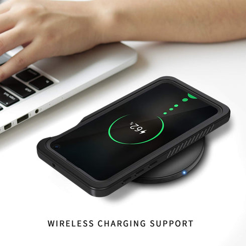 Lanhiem for Samsung Galaxy S10e Case, IP68 Waterproof Dustproof Case with Built-in Screen Protector, Heavy Duty Full Body Protective Clear Back Ph...