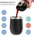 CHILLOUT LIFE Stainless Steel Tumbler 12 oz with Lid & Gift Box, Wine Tumbler Double Wall Vacuum Insulated Travel Cup for Coffee, Wine, Cocktails,...