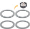 4pcs Blender Gasket for Oster, Blender Gasket O-Ring Rubber Seal Ring Replacement Parts Accessories Compatible with Oster and Osterizer Blender...