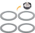 4pcs Blender Gasket for Oster, Blender Gasket O-Ring Rubber Seal Ring Replacement Parts Accessories Compatible with Oster and Osterizer Blender...