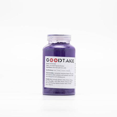 GOODTAKE Purple Iron Oxide, Concrete Pigments for Artistic and Decorative Painting, Cement Dye for Concrete, Clay, Lime, Tile, Mortar, Grout, Plas...