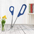 Craft Scissors, Stainless Steel Long Handle Small Scissors Multifunctional Bent Tip Tweezers Shears Professional Handcraft Scissors for Cutting Fa...