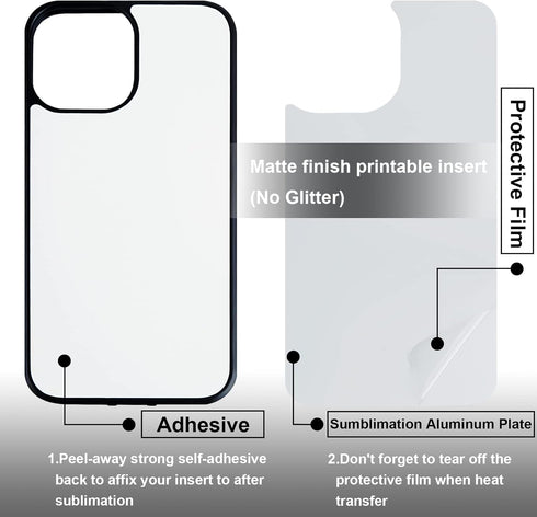 6 Pieces Sublimation Blank Phone Case Cover Blank Printable Phone Case for DIY Customize Heat Press Rubber Protective Case (Compatible with iPhone...