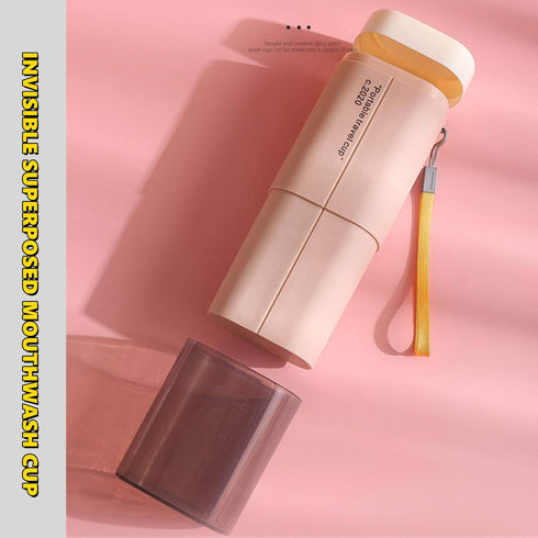 Travel Toothbrush Case Multifunctional Toothpaste Container Case Portable Business Trips Wash Cup Holder Organizer Toothbrushes Towel Storage Box ...