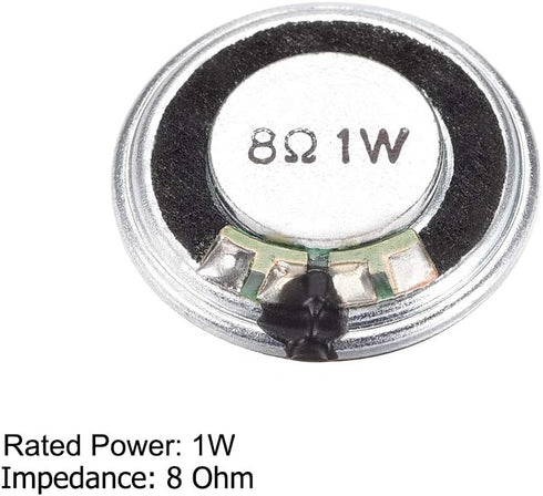 uxcell 1W 8 Ohm Micro Internal Speaker Magnet Loudspeaker 20mm Dia 6pcs...