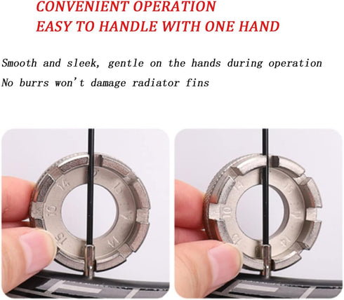 2 Pcs Bicycle Spoke Wrenches Basic Version and Professional Version Used for Adjusting and Repairing Bicycle Spokes....