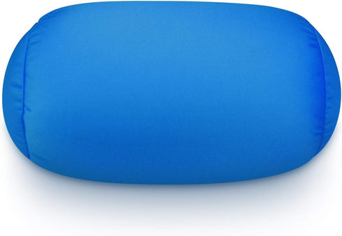 Squishy Microbead Neck Pillow, 7Inch x 12Inch Soft Travel Body Bed Pillow Bean Pillow for Kids Adult Chair Sleeping Car Seat, Fun Dormroom (Sky Bl...