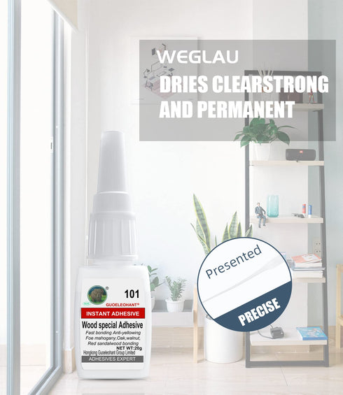 20g Wood Glue, Wood Adhesive, Instantly Strong Adhesive for bonding Wood, Instant Super Glue for Wood, Oak, Wooden Furniture, Wooden Product, Wood...