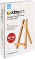 KINGART 740N Small TABLETOP Display EASEL, Holds Up to 10" Canvas, Solid Wood, Portable...