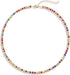 BVGA Dainty Gold Choker Necklace Colorful Heart Gemstone Choker Necklace Gold Plated Snake Chain Necklace Choker Necklaces Set for Women Girl Gift...