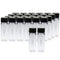 20 PCS 4 ML (1 dram) Clear Small Liquid Sample Glass Vials with Screw Caps, 15 mm Diameter x 45 mm Length Leak-Proof Vial, 13-425 Black Screw Cap ...