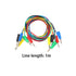5Pcs Dual 4mm Banana Plug 5 Colors Multimeter Test Leads Lead Wire Silicone Pluggable Cable Wire for Laboratory Electric Testing 100cm...