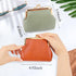Oyachic 2 Packs Leather Coin Purse PU Car Change Holder Kiss lock Change Pouch with Clasp Vintage Wallets Small Money Bag For Men & Women (Green+B...