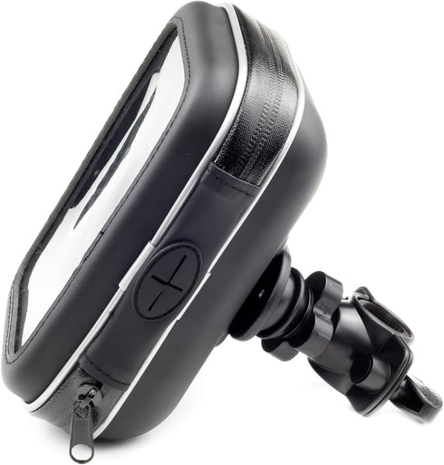Motorcycle Handlebar Bike Mount with Waterproof Case for Garmin Drive Drivesmart Driveassist 52 51 50 55 Driveluxe Dezl OTR500 Nuvi Tomtom Go Comf...