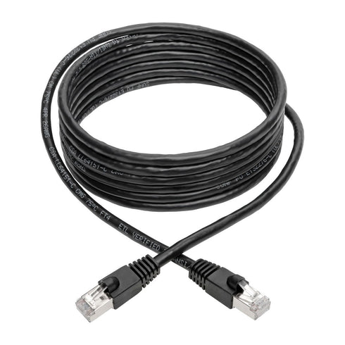 Tripp Lite Cat6a Snagless Shielded STP Patch Cable 10G-Certified, PoE, Black M/M 10ft 10' (N262-010-BK)...