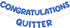 Fulmoon Pre Strung Congratulations Quitter Glitter Banner Funny Retirement Banner Retirement Party Decorations Retirement Party Supplies Garland f...