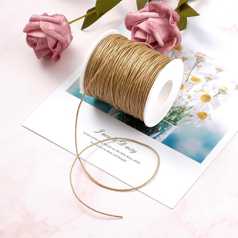 Beadthoven 100 Yards 1mm Waxed Cotton Thread Beading Cord for Jewelry Making Braiding Bracelet Necklace Leather Sewing DIY Craft Macrame Supplies ...