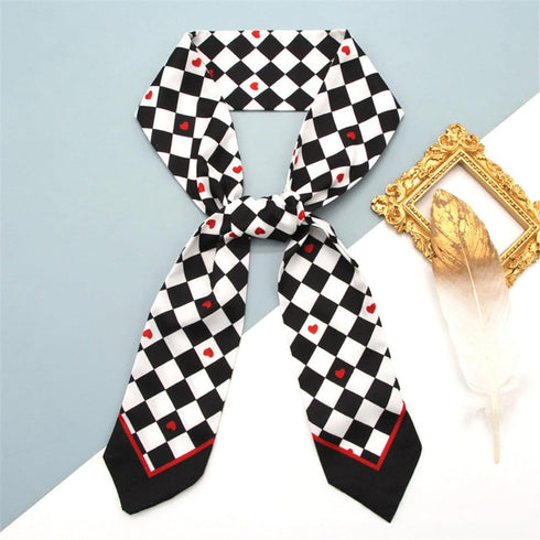 5 Pack Purse Scarf for Bags Silk Head Scarf for Hair Handbag Women Scarfs Band Hair Neck Scarves Fashion Gifts,92...