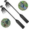 Stainless Weeding Artifact Uprooting Weeding Tool, Weed Puller Tool 4 Teeth Dual Purpose Forged Weed Puller, Multifunctional Manual Weeders for Ga...