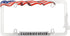 Cruiser Accessories 31030 United We Stand License Plate Frame, Chrome...