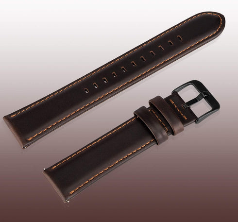 Leather Watch Band compatible with Samsung Galaxy Watch 3 45mm/Watch 46mm/Gear S3 Frontier/S3 Classic Replacement Bands,22mm Quick Release Wristba...