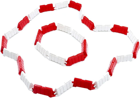 Hobby Fans 120 Pieces RC Car Racing Track Drift Runway Drift Field Fence for 1/14 1/16 1/18 1/24 1/28 Mini RC Car (Red+White)...