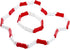Hobby Fans 120 Pieces RC Car Racing Track Drift Runway Drift Field Fence for 1/14 1/16 1/18 1/24 1/28 Mini RC Car (Red+White)...
